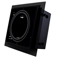 Zwart trimless armatuur inbouw voor AR111 LED spot draaibaar en kantelbaar, wordt volledig in het stucwerk gemonteerd - thumbnail