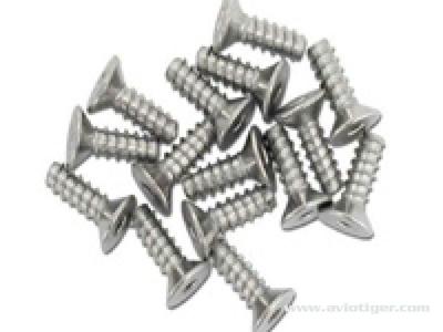 Titanium tp flat head screw m2.6 x 8mm (15pc)