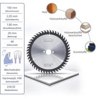AKE Eurolaser zaagblad - 160 x 20 mm - 48 tands Wisseltand - thumbnail