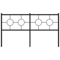 Hoofdbord 150 cm metaal zwart - thumbnail