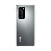 Case - Achterzijde behuizing voor mobiele telefoon - hoge kwaliteit PU - transparant - voor Huawei P40 Pro - thumbnail