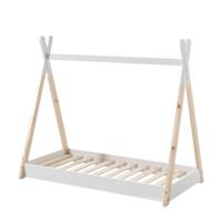 Vipack peuterbed tipi wit/hout - 70x140 cm - thumbnail