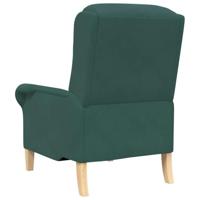 Fauteuil Donkergroen 76 x 94 x 102 cm Fluweel - thumbnail