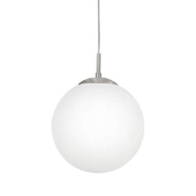 Eglo HanglampRondo glas 30cm metaalgrijs met wit - 85263 - thumbnail