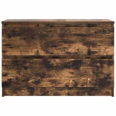 Tv-meubel 80x35x54 cm spaanplaat gerookt eikenkleurig