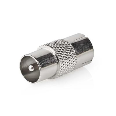Coaxadapter | IEC (Coax) Male - IEC (Coax) Female | Metaal