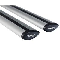Twinny Load Dakdragerset fly bar 100 kg 124 cm aluminium zilver - thumbnail