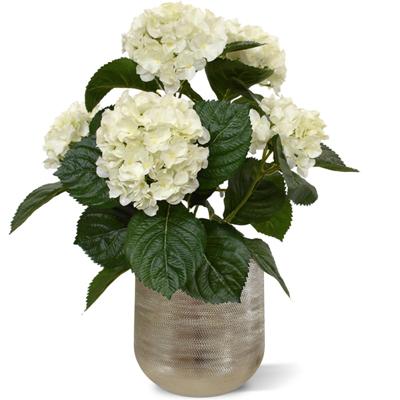 Hortensia kunstplant 40cm - creme