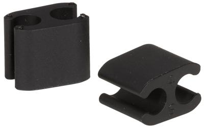 Elvedes kabelclips duo pvc 5,0 mm + 5,0 mm zwart (50 stuks)