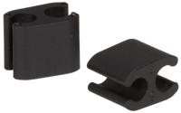 Elvedes kabelclips duo pvc 5,0 mm + 5,0 mm zwart (50 stuks) - thumbnail