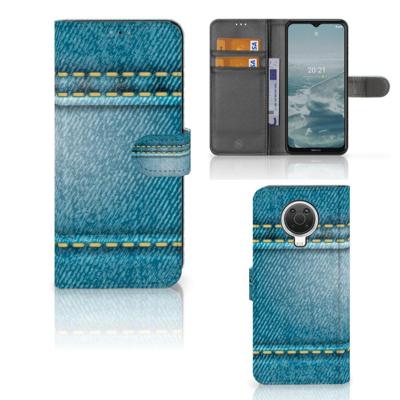 Nokia G10 | G20 | Wallet Case | met Pasjes | Jeans Nokia G10 | G20 | Wallet Case | met Pasjes | Jeans
