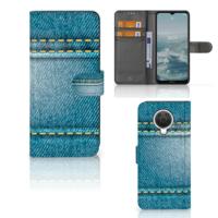 Nokia G10 | G20 | Wallet Case | met Pasjes | Jeans - thumbnail