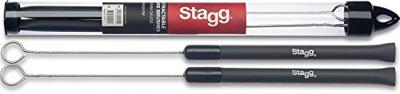 Stagg SBRU20-RM inschuifbare brushes rubber greep