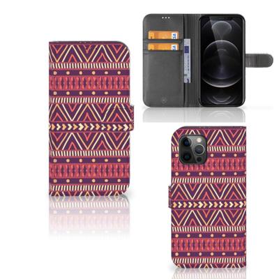 Apple iPhone 12 Pro Max | Telefoon Hoesje | Aztec Paars Apple iPhone 12 Pro Max | Telefoon Hoesje | Aztec Paars