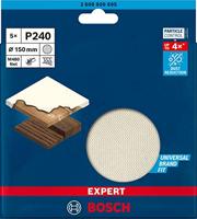 Bosch Accessories EXPERT M480 2608900695 Schuurnet voor excentrische schuurmachine Ongeperforeerd Korrelgrootte (num) 240 (Ø) 150 mm 5 stuk(s) - thumbnail