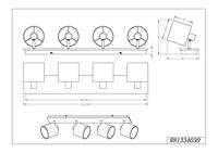Trio Landelijke plafondspotTommy 4-lichts - R81334030 - thumbnail