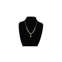 Zilveren Collier - Barnsteen in Zilver Square - thumbnail