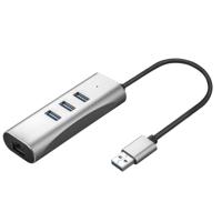 VALUE USB 3.2 Gen 1 naar Gigabit Ethernet Converter + 3 poorts USB hub - thumbnail