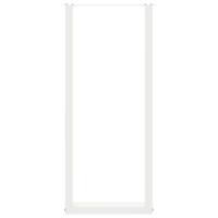 Bartafelpoten 2 st U-vormig 50x(110-111) cm staal wit - thumbnail