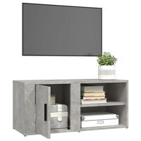Tv-meubels 2 st 80x31,5x36 cm bewerkt hout betongrijs - thumbnail