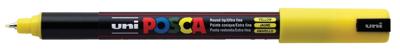 Uni-Posca Posca marker, afm pc-1mr, lijndikte 0,7 mm, extra-fijn, geel, 1 stuk