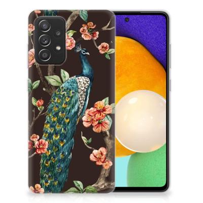 Samsung Galaxy A52 (5G/4G) | TPU Hoesje | Pauw met Bloemen