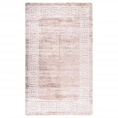 VidaXL Vloerkleed wasbaar anti-slip 120x180 cm beige