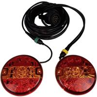 Berger & Schröter Aanhangerverlichtingsset 13-polig, 7-polig Knipperlicht, Remlicht, Achterlicht Achter 12 V Incl. magneethouder - thumbnail