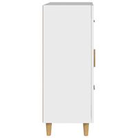 Dressoir 69,5x34x90 cm bewerkt hout wit - thumbnail