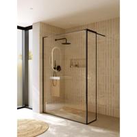 Inloopdouche Riho Define 402 L-Vormig Met Frame Mat Gunmetal 140x200 cm Incl. Stabilisatiestang - thumbnail