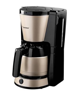 Bestron ACM1000SAT Satin Collection Koffiezetapparaat Beige/Zwart Bestron ACM1000SAT Satin Collection Koffiezetapparaat Beige/Zwart
