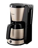 Bestron ACM1000SAT Satin Collection Koffiezetapparaat Beige/Zwart - thumbnail