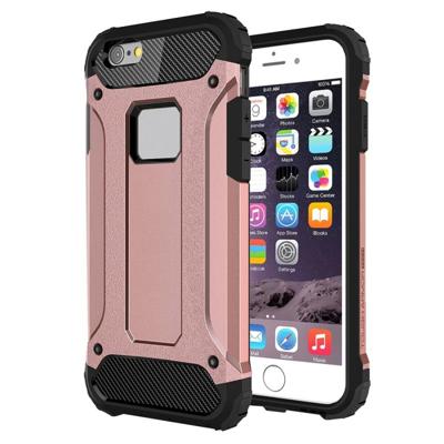 Voor iPhone 6 Plus & 6s Plus harde Armor TPU + PC combinatie Case(Magenta)