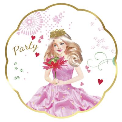 Haza Witbaard Uitnodigingen prinses, 6st. Haza Witbaard Uitnodigingen prinses, 6st.