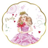 Haza Witbaard Uitnodigingen prinses, 6st. - thumbnail
