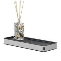 Planchet Tiger Cooper 28 cm Zwart / RVS Geborsteld - thumbnail