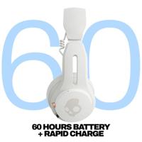 Skullcandy Icon ANC On-Ear Actieve Noise Cancelling Draadloze Bluetooth Hoofdtelefoon, 60 uur Batterij, Microfoon, Werkt met iPhone Android - Bone - thumbnail