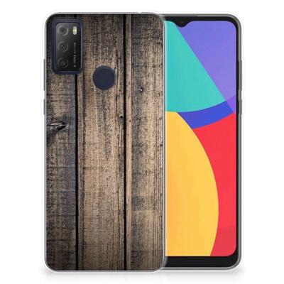 Alcatel 1S (2021) | Bumper Hoesje | Steigerhout