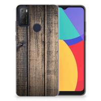 Alcatel 1S (2021) | Bumper Hoesje | Steigerhout - thumbnail