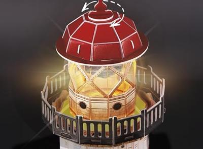 Puzzle 3D del faro - Gioco di costruzione - EXPLORA - 72 pezzi - Da 8 anni in su