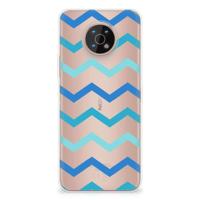 Nokia G50 | TPU bumper | Zigzag Blauw - thumbnail