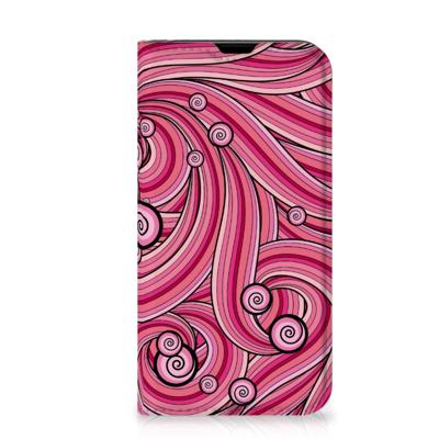 iPhone 13 Mini | Bookcase | Swirl Pink