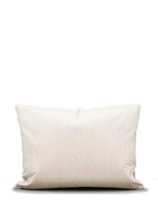 Marc O'Polo Classic Fine Stripe kussensloop Dark sand