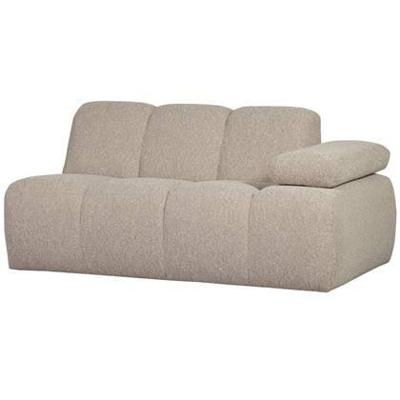 WOOOD Mojo 1,5-zits bank met arm rechts - Bouclé - Beige - 74x160x97