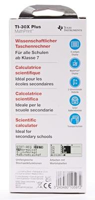 Texas Instruments TI-30X Plus MathPrint Schoolrekenmachine Zwart Aantal displayposities: 16 werkt op batterijen, werkt op zonne-energie (l x b x h) 16 x 80 x