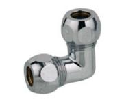 Kirchhoff Messing hoek knelkoppeling 90°, chroom, 3/8" x 10 mm - 986252148 - thumbnail