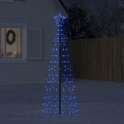LED-kerstboom met spikes 220 LEDs 180 cm blauw LED-kerstboom met spikes 220 LEDs 180 cm blauw
