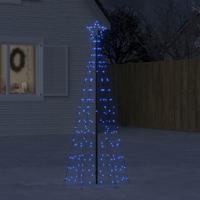 LED-kerstboom met spikes 220 LEDs 180 cm blauw - thumbnail