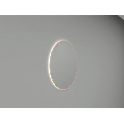Ronde Spiegel Wiesbaden Novi met LED, Dimbaar 100 cm Geborsteld Messing Ronde Spiegel Wiesbaden Novi met LED, Dimbaar 100 cm Geborsteld Messing