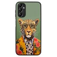 Samsung Galaxy A14 hoesje - Luipaard hipster - thumbnail